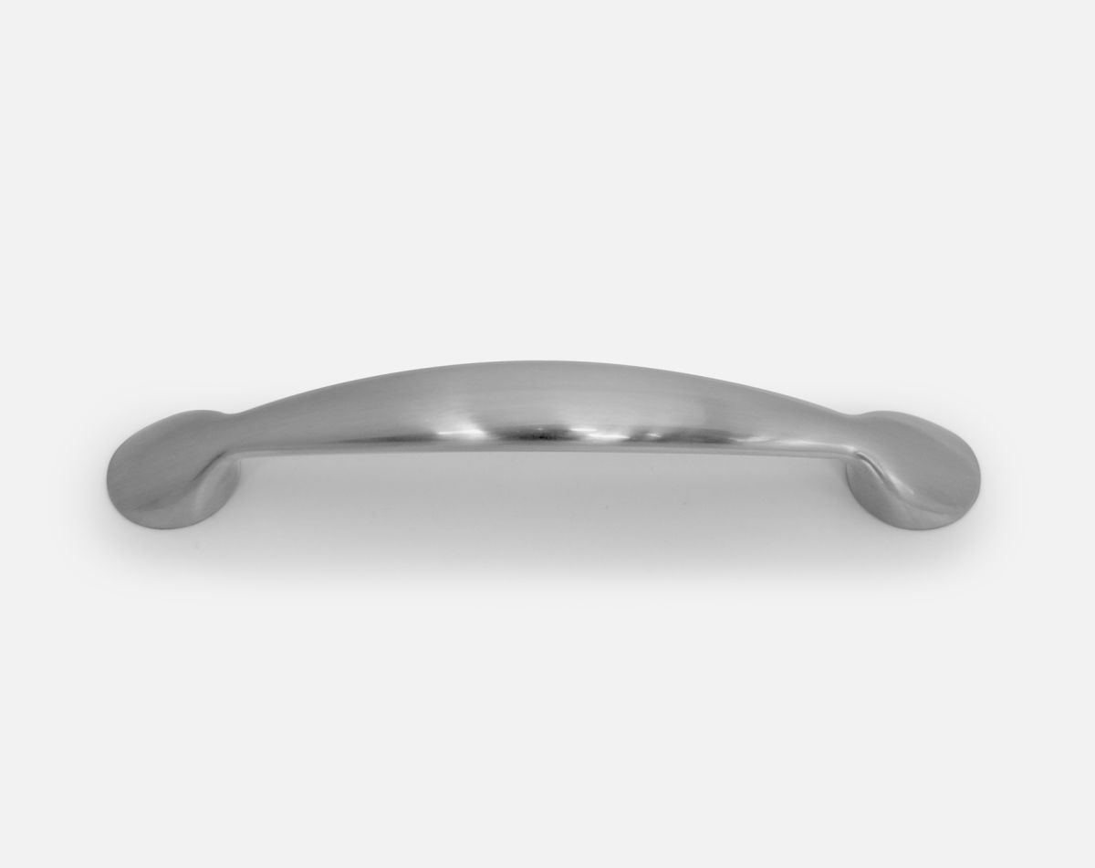 Bow handle, brushed steel