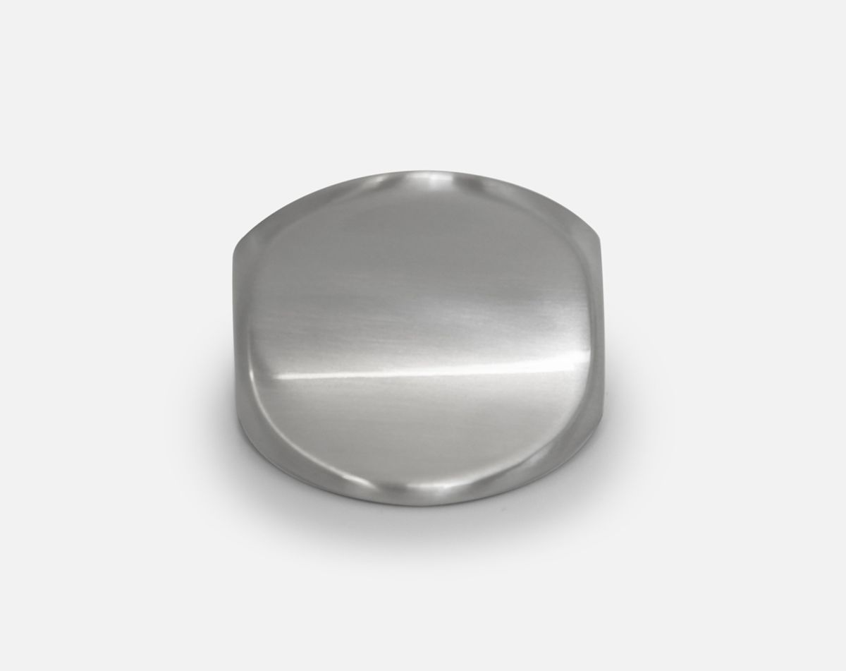 Corvus knob, brushed steel