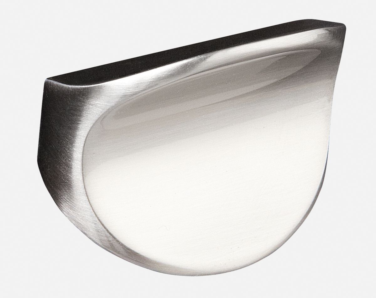 Corvus knob, brushed steel