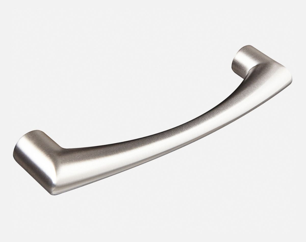 Bow handle, brushed steel